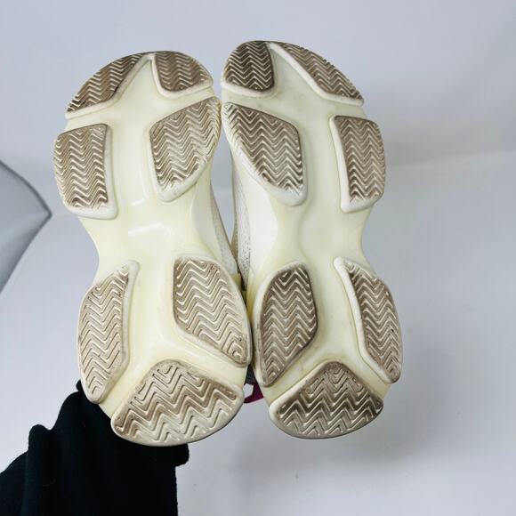 Steve Madden Myles Sneaker Lace Up Shoe White Pink - 7.5 - Picture 6 of 7